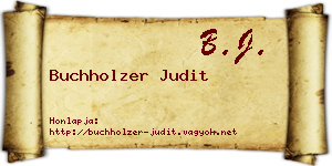 Buchholzer Judit névjegykártya